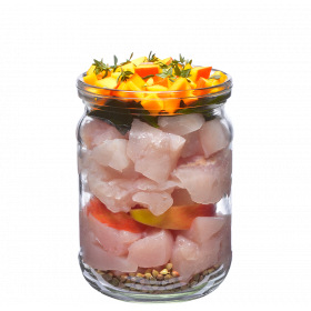 Холистична консервирана храна за кучета Brit Fresh Fish with Pumpkin с 44% прясна риба, 23% пилешко и 6% тиква